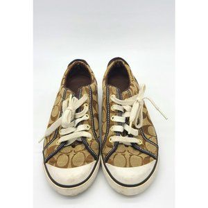 Coach - Barrett Lace Up Logo Sneakers - Size 8